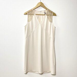 All Saints Prism Lace Trimmed Sleeveless Shift Mini Dress